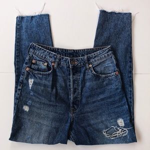 H&M Distressed Mom Jeans